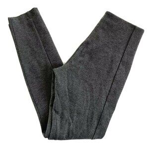 Lysse Women's Size Small Seamed Ponte Pull On Charcoal Gray Leggings